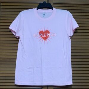 Simple Plan Heart Logo Tour Shirt 2005 American Apparel Ladies XL